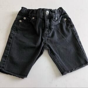 Appaman boys black cut off denim shorts size 4T